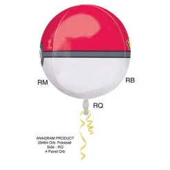 Pokemon Helium Ballon Pokeball 40cm leeg