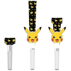 Pokemon Roltongen Zwart Geel 30cm 8st