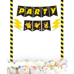 Pokemon Taarttopper Zwart Geel 25cm