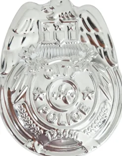 Politie Badge Zilver 7cm