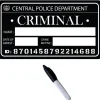 Politie Bord Criminal