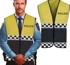 Politie Vest Geel Zwart