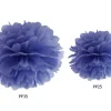 Pompon Blauw 25cm