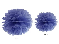 Pompon Blauw 25cm