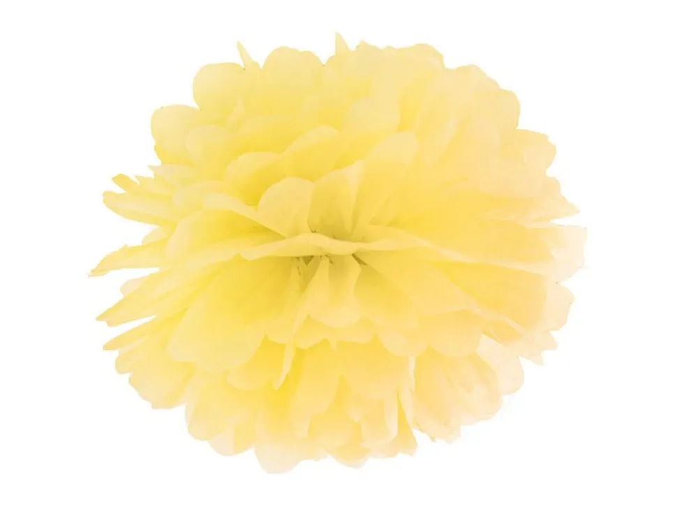 Pompon Geel 25cm