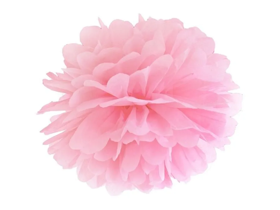 Pompon Lichtroze 25cm