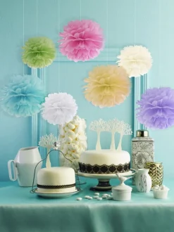 Pompon Vanille Creme 25cm