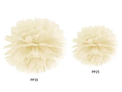 Pompon Vanille Creme 35cm
