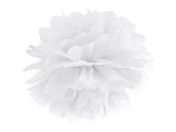 Pompon Wit 35cm