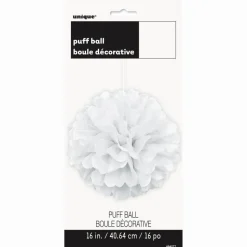 Pompon Wit 40cm