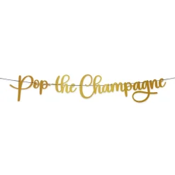 Pop The Champagne Slinger Zwart Goud