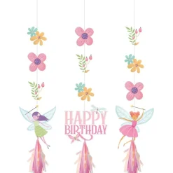 Prinsessen Hangdecoratie Happy Birthday 91cm 3st