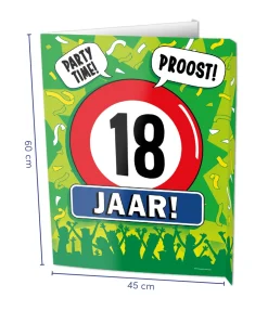 Raambord 18 jaar 60cm