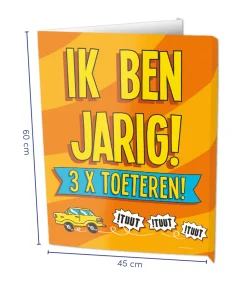Raambord Van harte gefeliciteerd 60cm