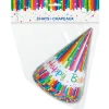 Rainbow Birthday Party Ribbons Hoeden 8st