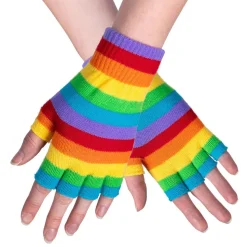 Regenboog Handschoenen Vingerloos