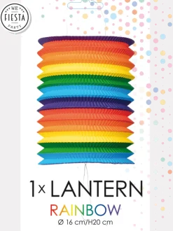 Regenboog Lampion 16cm