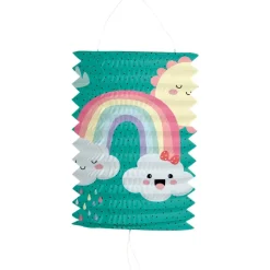 Regenboog Lampion Gekleurd 16cm