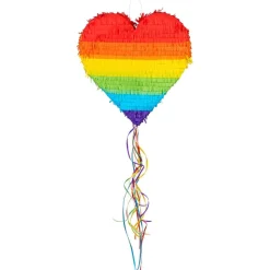 Regenboog Pinata Hart 37cm