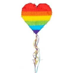 Regenboog Pinata Hart 37cm