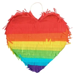 Regenboog Pinata Hart 20cm