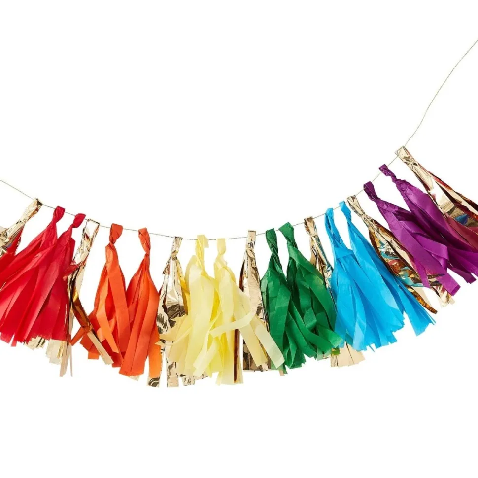Regenboog Tassel Slinger 1,5m