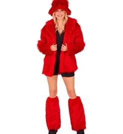 Rode Beenwarmers Pluche