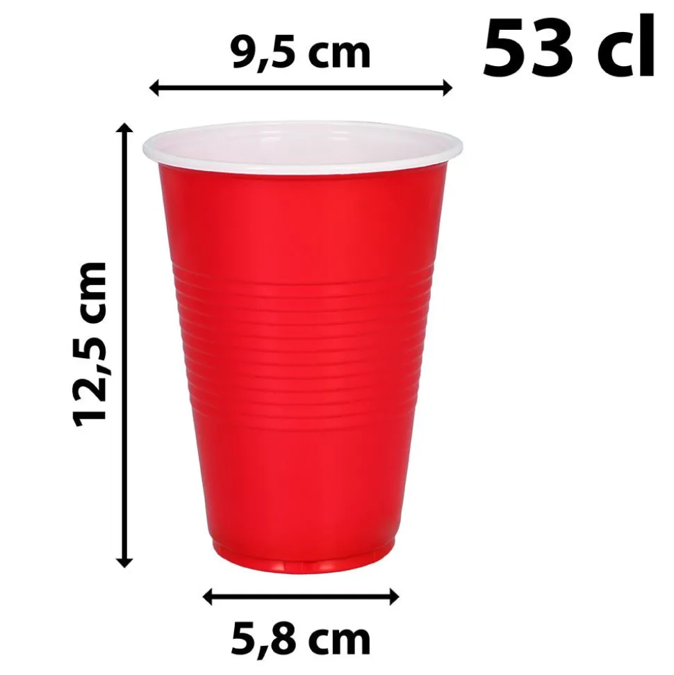 Rode Bekers 53cl 40st