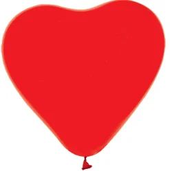 Rode Hartjes Ballonnen 30cm 6st