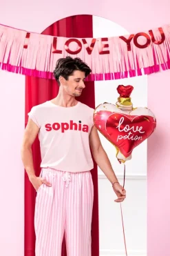 Rood Roze Banner I Love You 1,5m