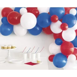 Rood Wit Blauwe Ballonnenboog 40 delig