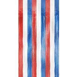 Rood Wit Blauwe Deurgordijn Folie 2m