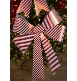 Rood Witte Strik Gestreept Reuze 86cm