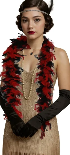 Rood Zwarte Boa Veren 80gr