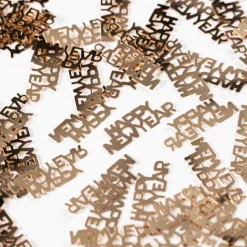 Rose Gouden Happy New Year Tafelconfetti 14g