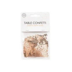 Rose Gouden Happy New Year Tafelconfetti 14g