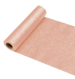 Rose Gouden Tafelloper Glitter 30Cm 5m