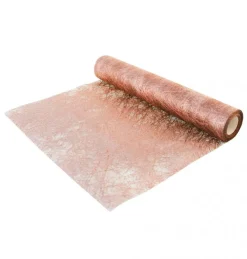 Rose Gouden Tafelloper Glossy 10m
