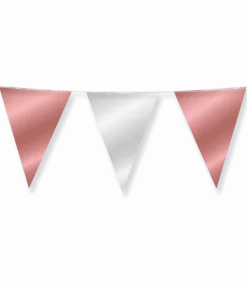Rose Goud Zilveren Slinger Metallic 10m