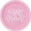 Roze Babyshower Borden Meisje 8st