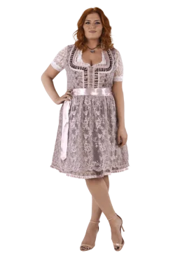 Roze Dirndl Jurk Oktoberfest Dames 2 Delig