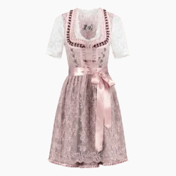 Roze Dirndl Jurk Oktoberfest Dames 2 Delig