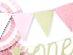 Roze Gouden Slingers 1,3m