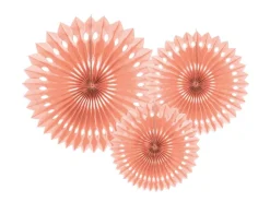 Roze Papieren Waaiers 20cm 3st
