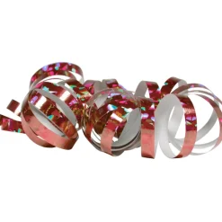 Roze Serpentines Holografisch 4m 18 ringen 2st