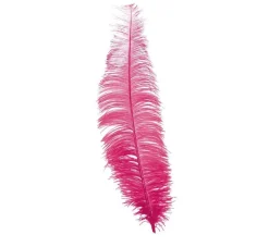 Roze Struisvogelveren 40cm 12st