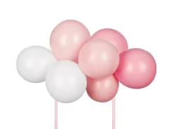 Roze Taarttopper Ballonnen 29cm