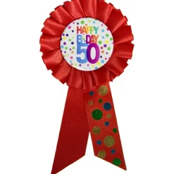 Rozet 50 Jaar Happy Birthday Stippen