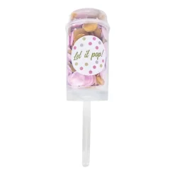 Roze Wit Beige Confetti Kanon 18cm