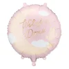 Roze Wit Beige Folie Ballon Witaj W Domu Leeg 35cm